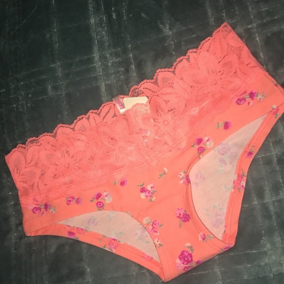 orange lace underwear